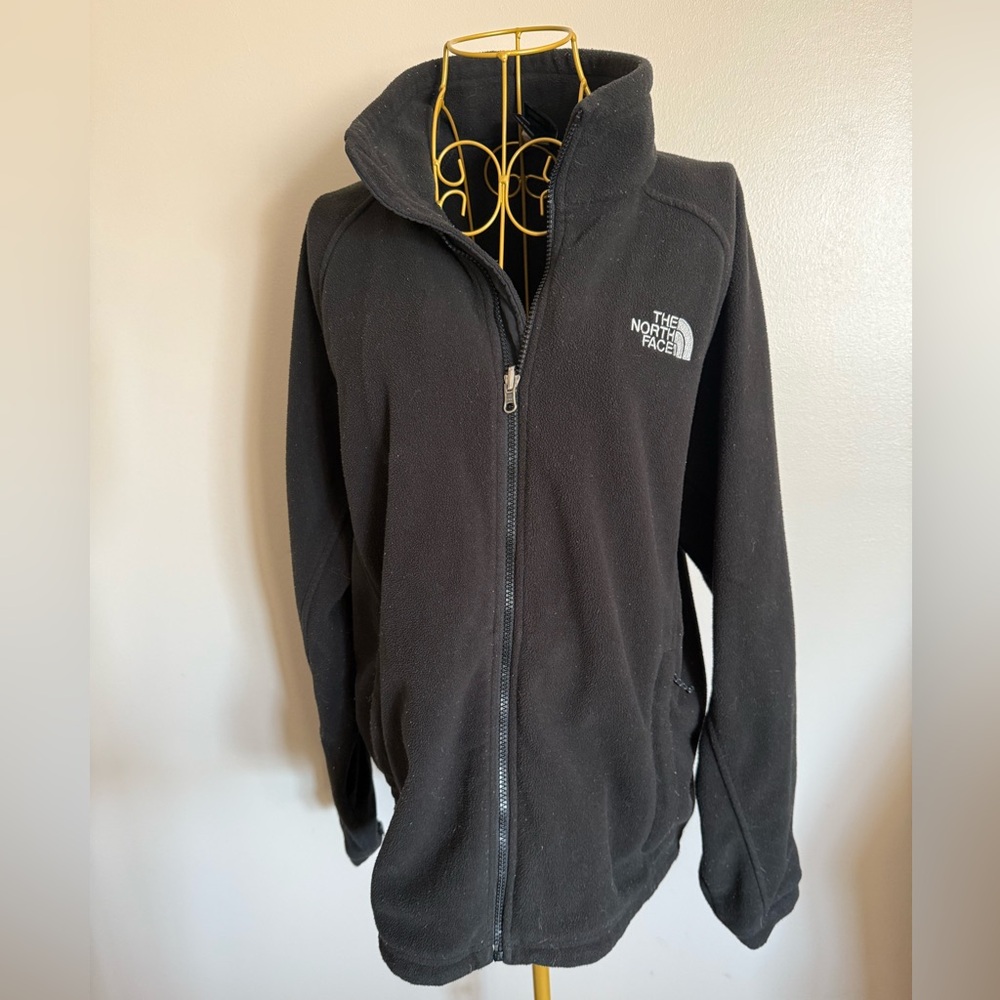 The North Face Men’s Glacier Fleece Jacket Black Full Zip Medium